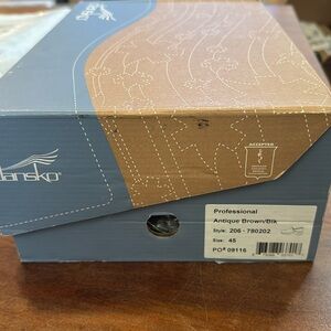 Dansko Professional Antique Oiled Leather Brown/Blk Clogs 206-780202 size 45